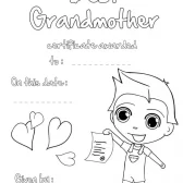 Best Grandmother Printable Certificate