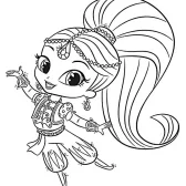 Shimmer and Shine Coloring Page Printables
