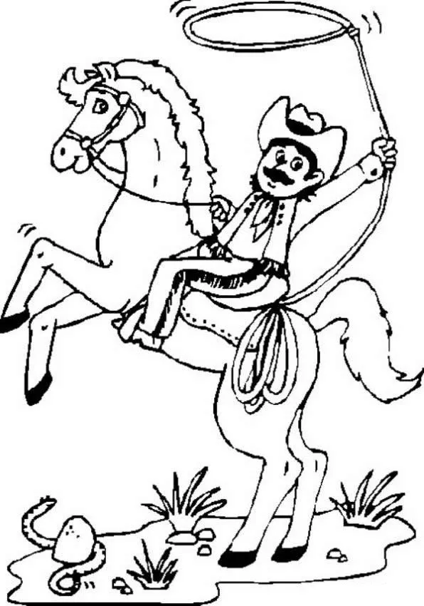 Cowboy Coloring Pages
