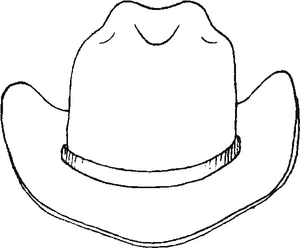 Cowboy Hat Coloring Pages