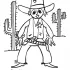 Cowboy Coloring Page