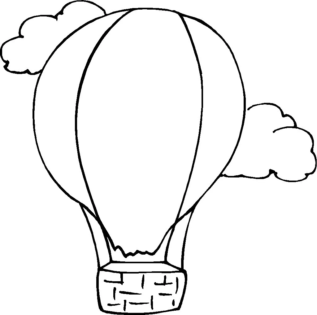 Free Hot Air Balloon Coloring Pages