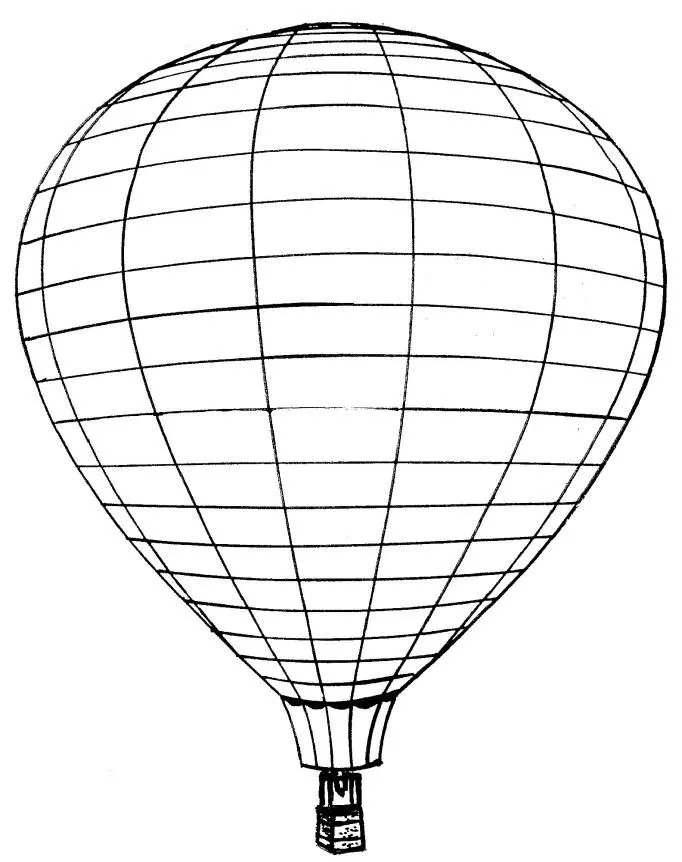 Hot Air Balloon Coloring Pages Free