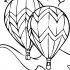Hot Air Balloon Coloring Pages Images