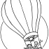 Hot Air Balloon Coloring Pages Kids