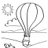 Hot Air Balloon Coloring Pages Printable
