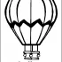 Hot Air Balloons Coloring Pages