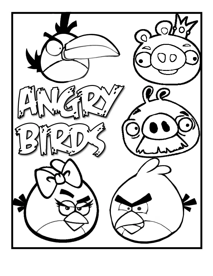 Angry Birds Free Coloring Pages