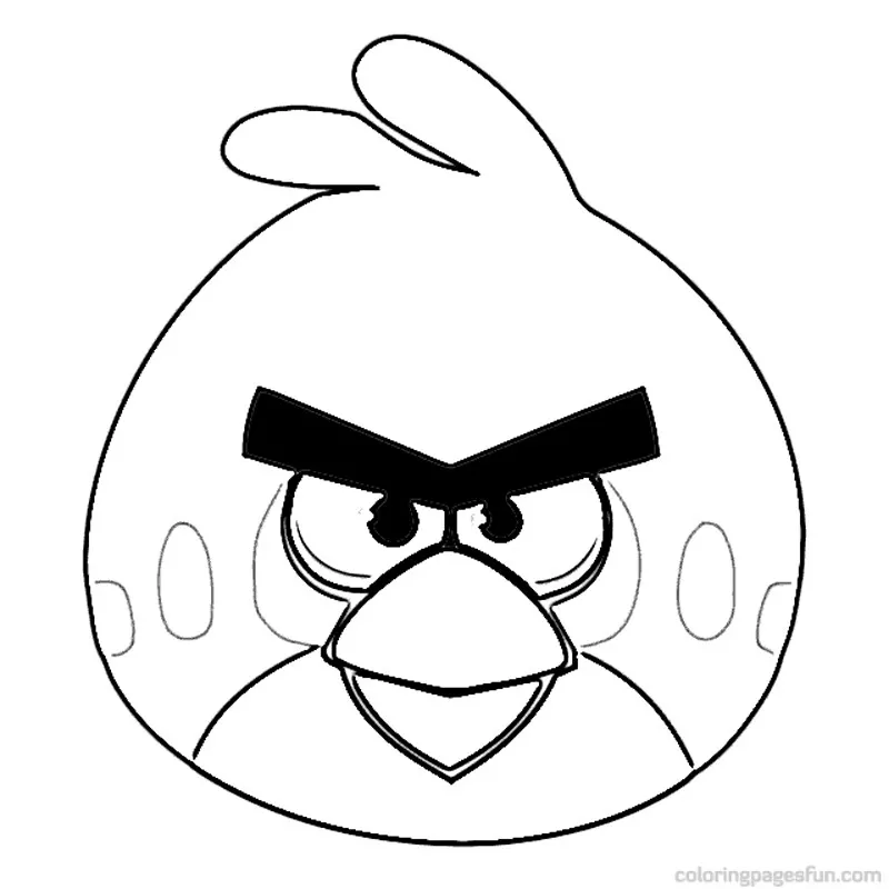 Printable Angry Bird Coloring Pages