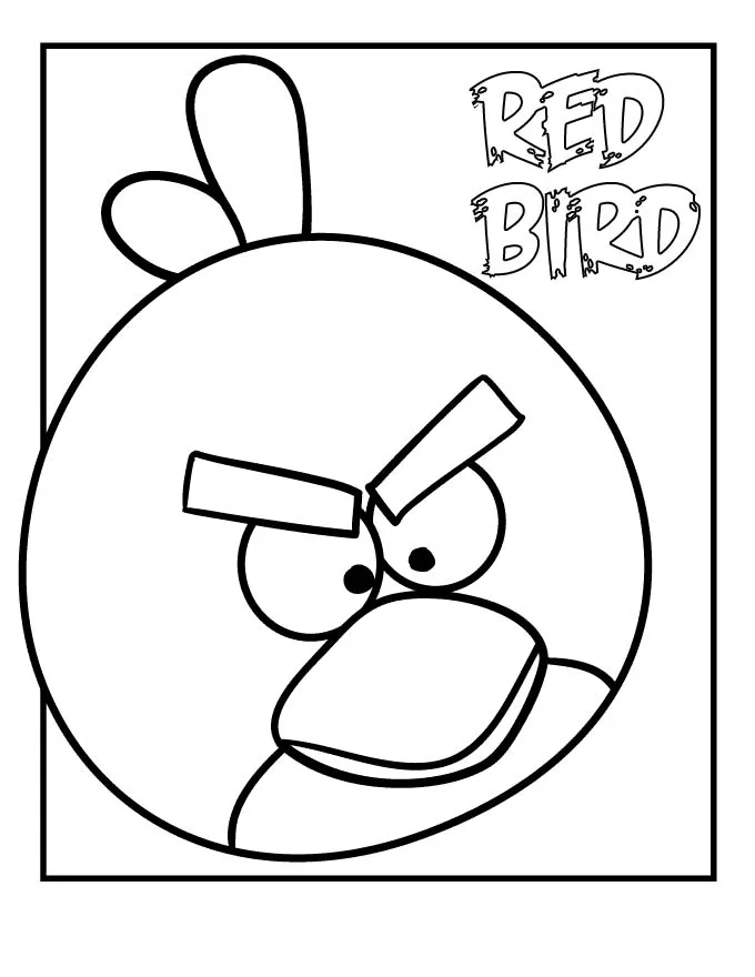 Printable Angry Birds Coloring Pages