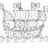 Pirate Ship Coloring Page