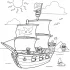 Pirate Ship Coloring Pages