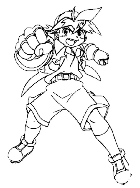 Beyblade Coloring Pages To Printable