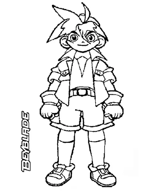 Printable Coloring Pages of Beyblade
