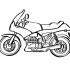 Motorcycle Coloring Page For Kids