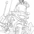Printable Motorcycle Coloring Page