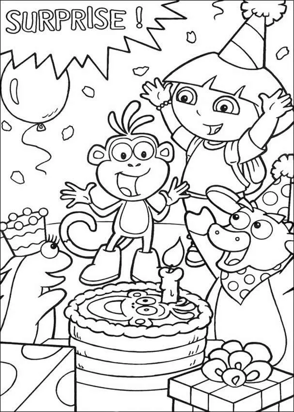 Happy Birthday Coloring Pages