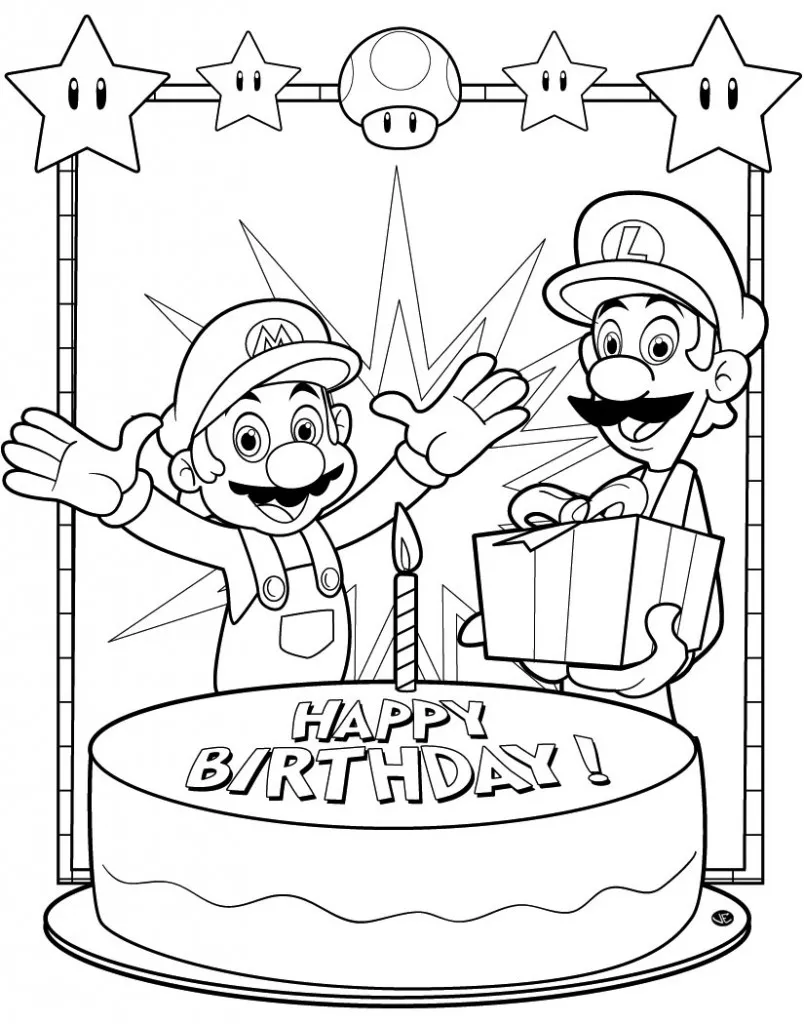 Happy Birthday Daddy Coloring Pages