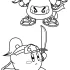 Ninja Kirby Coloring Pages