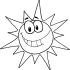 Coloring Page Sun