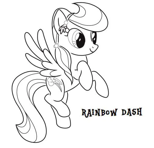 Print Rainbow Dash Coloring Pages