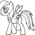 Rainbow Dash Coloring Page Printable