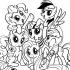 Free Printable my little Pony Rainbow Dash Coloring Pages