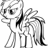 Free Printable Rainbow Dash Coloring Pages