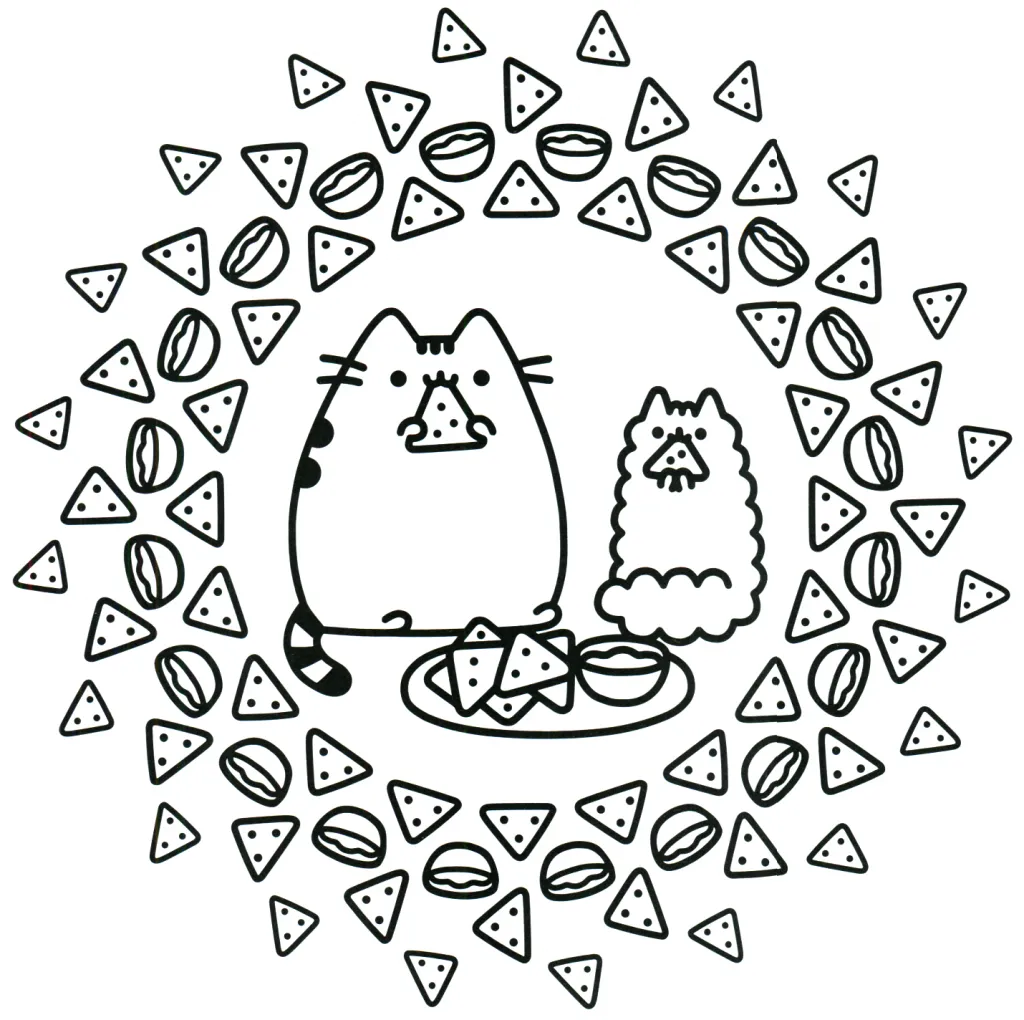 Nacho Cats – Pusheen Coloring Pages