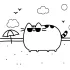 Printable Pusheen Cat Coloring Pages