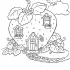Strawberry House Coloring Pages