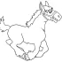 Pony Running Coloring Page