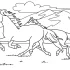 Running Ponies Coloring Page