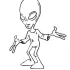 Alien Coloring Pages For Kids