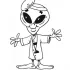 Alien Coloring Pages
