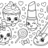 Shopkins Coloring Page – Cute Kawaii Friends Printable for Kids